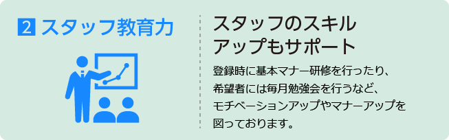 2 スタッフ教育力